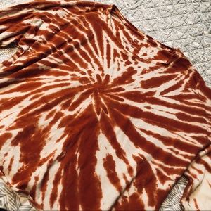Orange Tie Dye cropped sweatshirt SALE